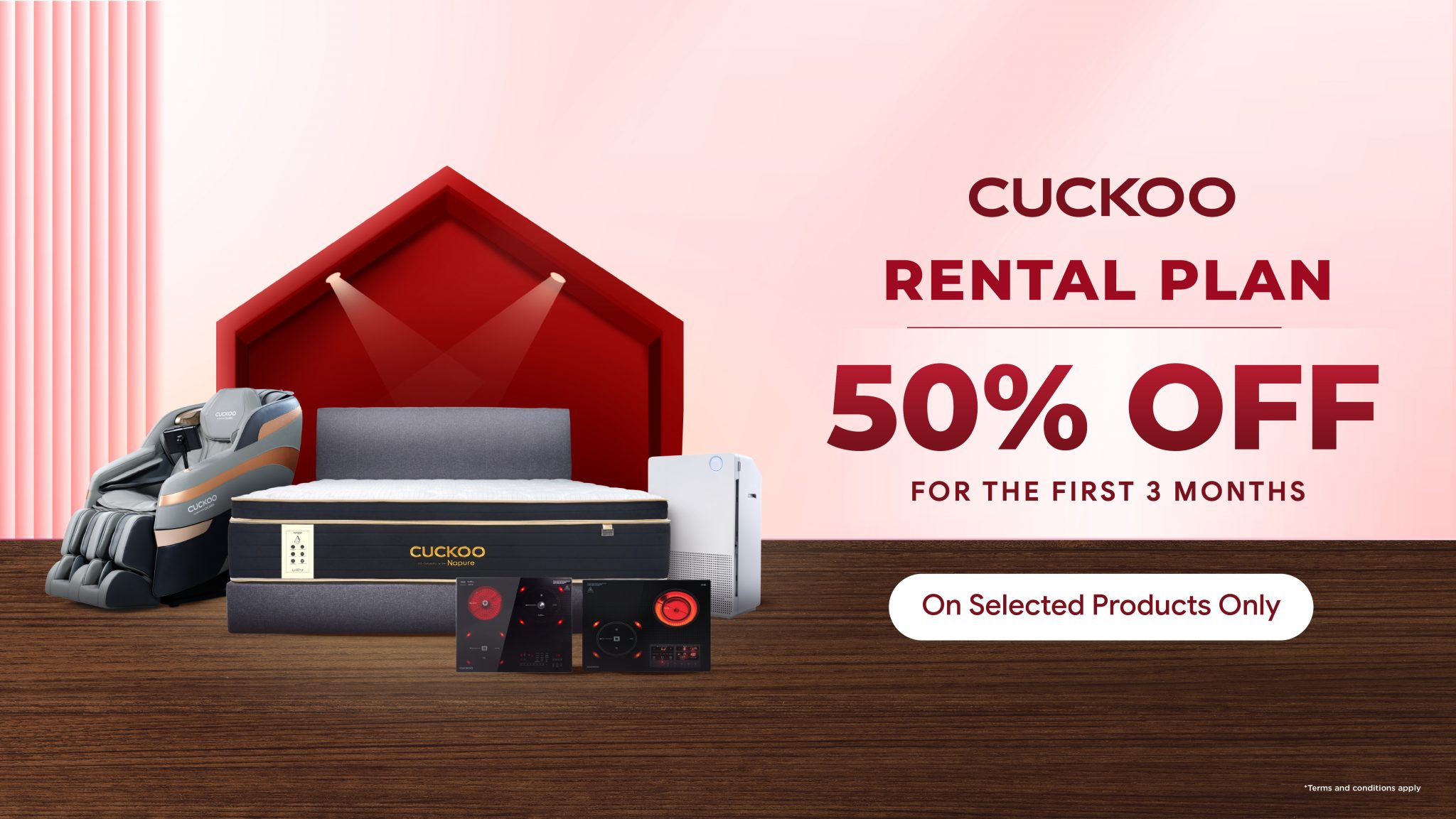 50% OFF for the First 3 Months CUCKOO Perak